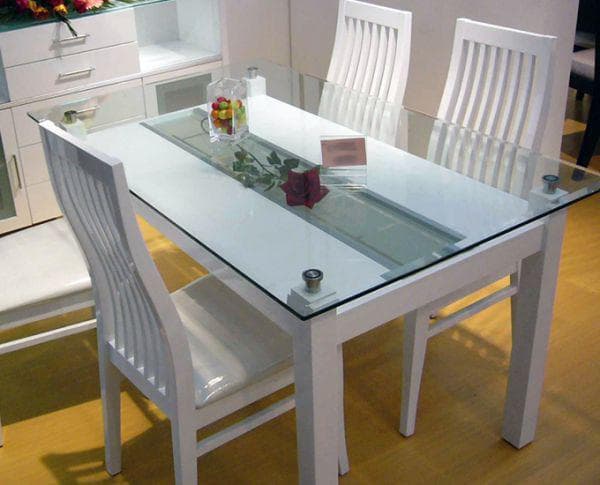 glass folding table