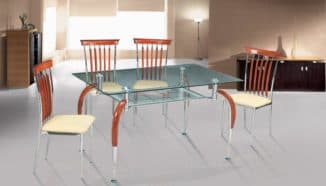 glass folding table