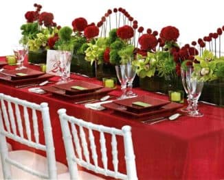 Table setting at home