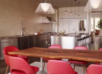 combination of colors in the interior of the kitchen