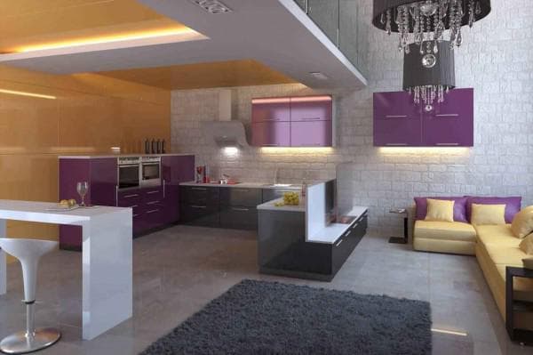 loft style kitchens