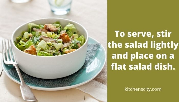Caesar Salad With Chicken And Mushrooms