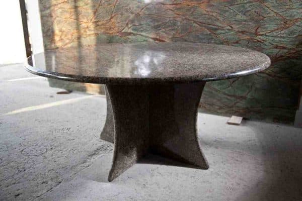 natural stone oval kitchen tables
