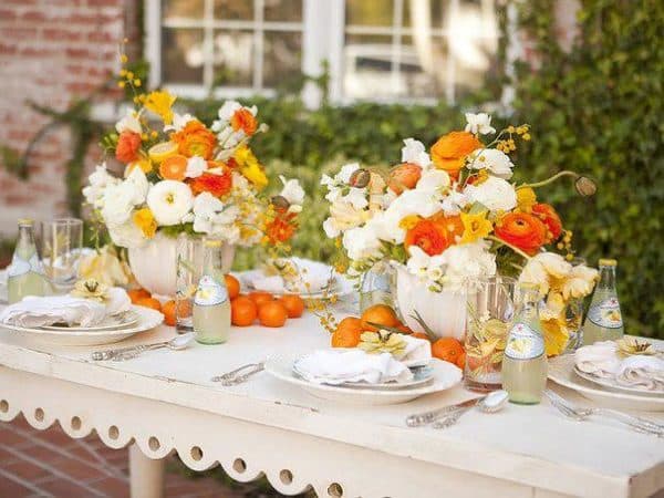 Table setting at home